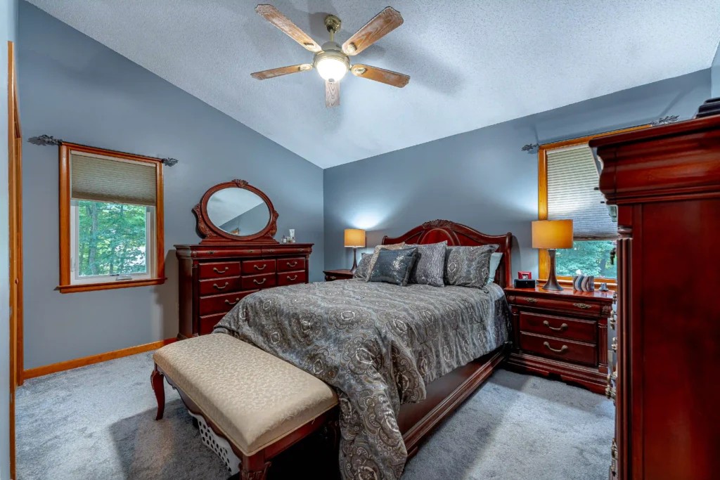 Modern Bedroom Listing Photo Dramatic Waterbury bedroom listing photo
